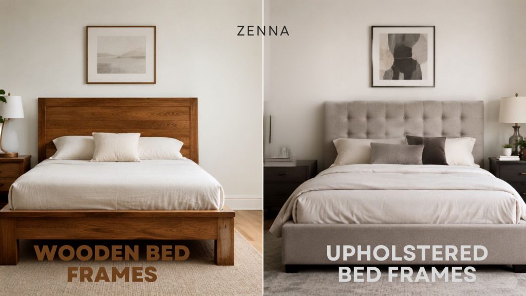 wooden vs upholstered bed frames